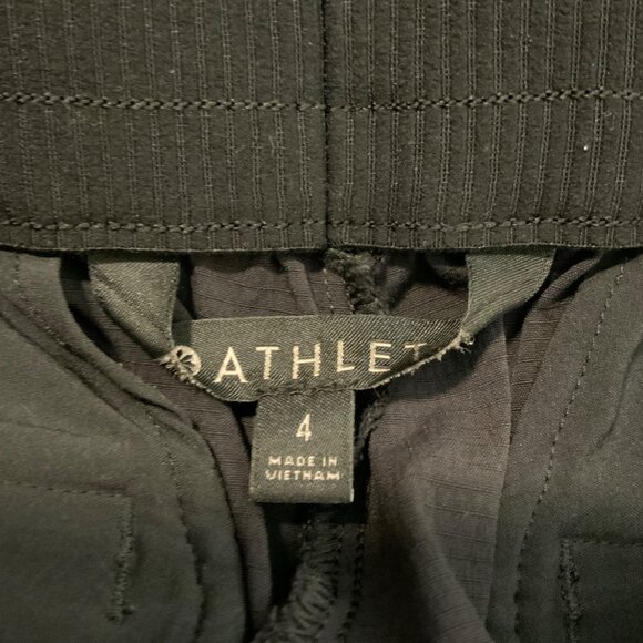 Athleta Black Trekkie Mid Crop Zip Ankle Pants Quick Dry Lightweight Size 4 - Picture 10 of 11